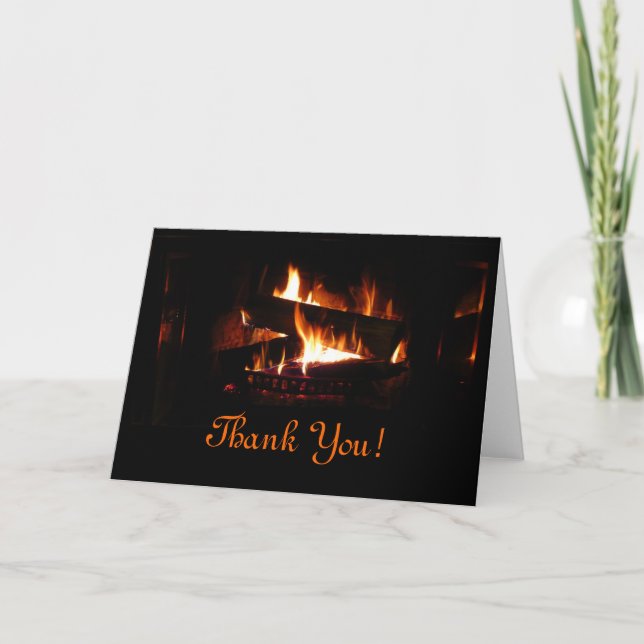 Fireplace Thank You Card (Front)