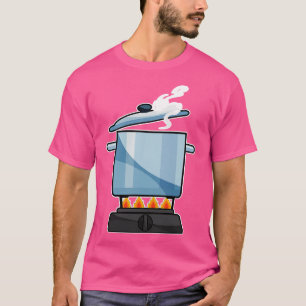 Fireplace with Saucepan Lid T-Shirt