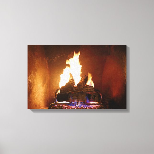 Fireplace Wrapped Canvas (Front)