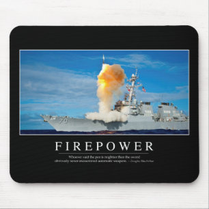 Firepower: Inspirational Quote Mouse Mat