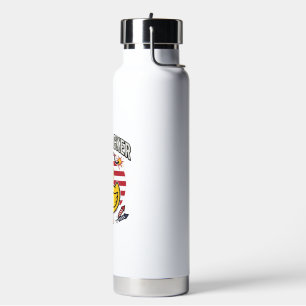 Firequacker Patriotic Duck Fireworks Vector Design Water Bottle
