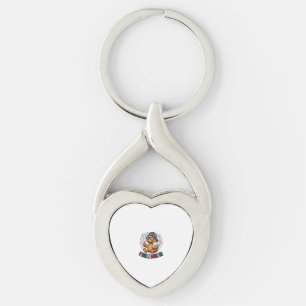 Firequacker Patriotic Duck Vintage Shirt Design_1 Key Ring