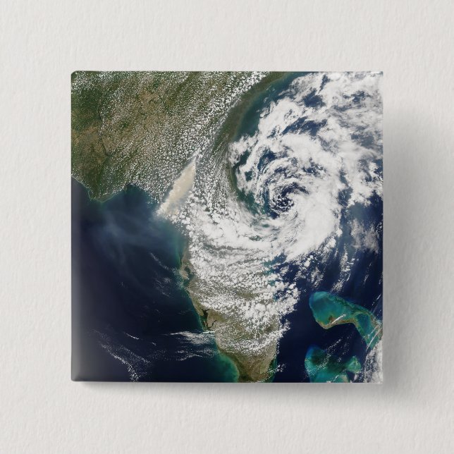 Fires and smoke in Georgia and Florida 15 Cm Square Badge (Front)