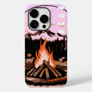 Fireside Elegance: Bold Flame Print Design Case-Mate iPhone 14 Pro Case