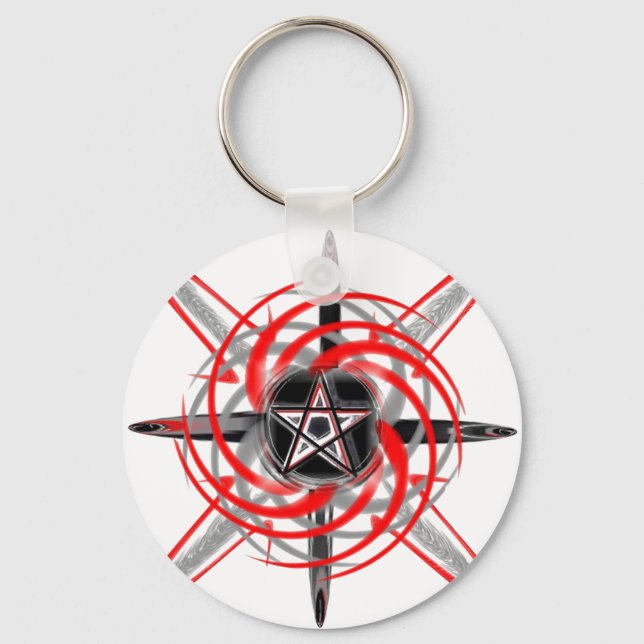 FireStar White-Key Chain Key Ring (Front)