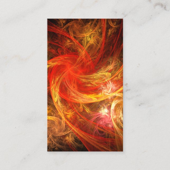 Firestorm Abstract Art Business Card (Front)