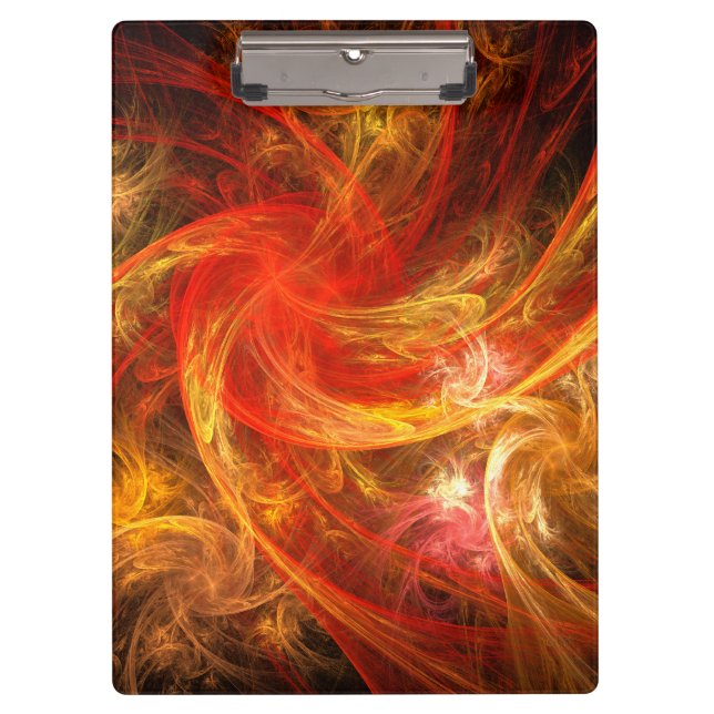 Firestorm Abstract Art Clipboard (Front)