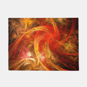 Firestorm Abstract Art Doormat