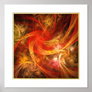 Firestorm Abstract Art Foil Prints