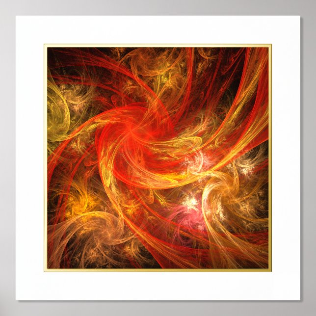 Firestorm Abstract Art Foil Prints (Front)