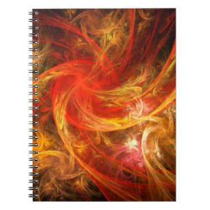 Firestorm Abstract Art Notebook
