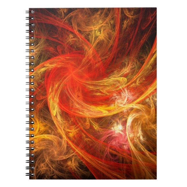 Firestorm Abstract Art Notebook (Front)