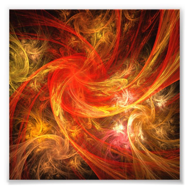 Firestorm Abstract Art Photo Print (Front)