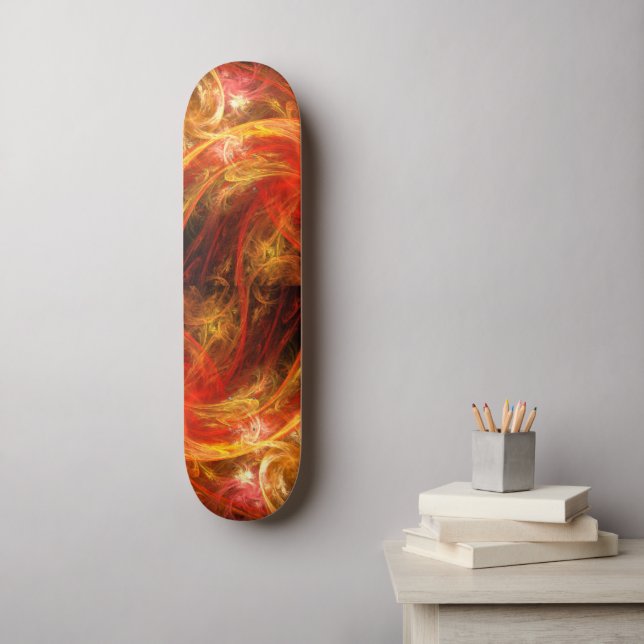 Firestorm Abstract Art Skateboard (Wall Art)