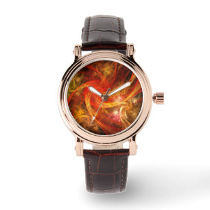 Firestorm Abstract Art Watch