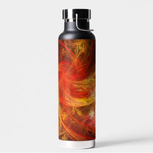 Firestorm Abstract Art Water Bottle