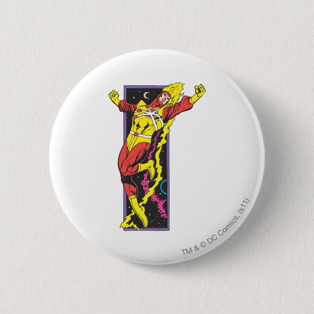 Firestorm Leaps 6 Cm Round Badge (Front)