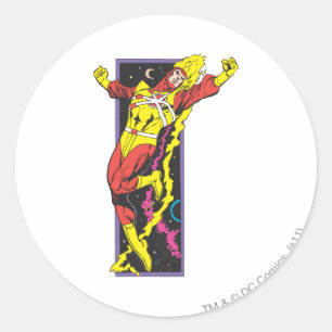 Firestorm Leaps Classic Round Sticker