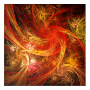 Firestorm Nova Abstract Art Acrylic Print