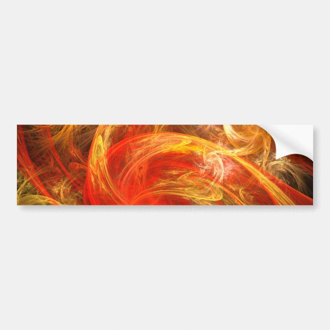 Firestorm Nova Abstract Art Bumper Sticker (Front)