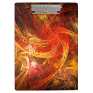 Firestorm Nova Abstract Art Clipboard