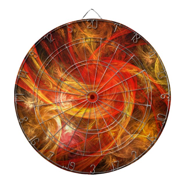 Firestorm Nova Abstract Art Dartboard (Front)