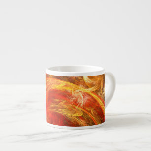 Firestorm Nova Abstract Art Espresso Mug