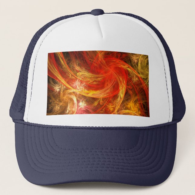 Firestorm Nova Abstract Art Hat (Front)