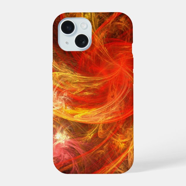 Firestorm Nova Abstract Art iPhone 15 Case (Back)