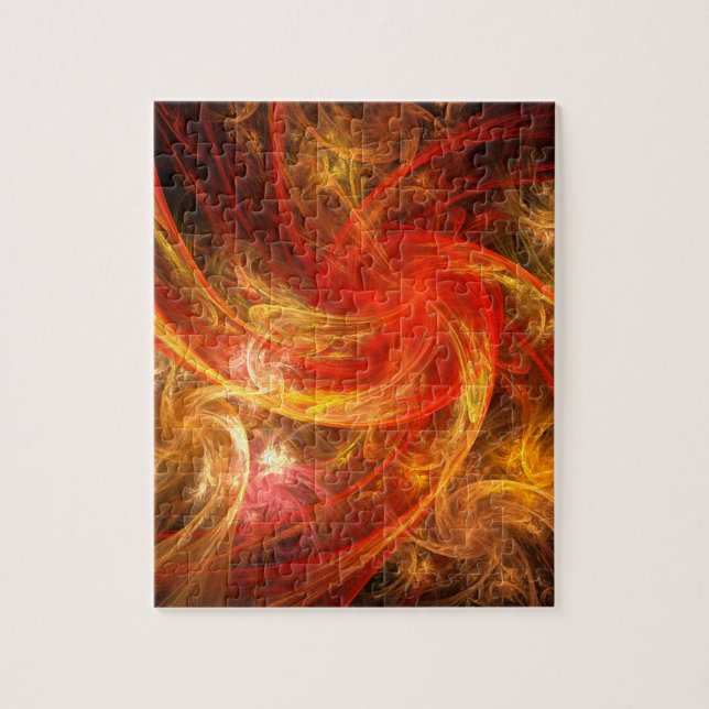 Firestorm Nova Abstract Art Jigsaw Puzzle (Vertical)