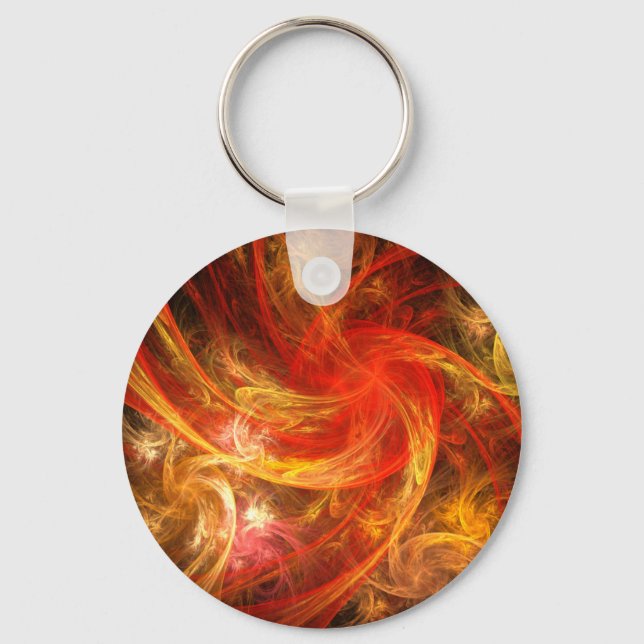 Firestorm Nova Abstract Art Keychain (Front)