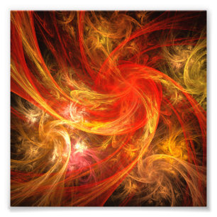 Firestorm Nova Abstract Art Photo Print