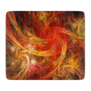 Firestorm Nova Abstract Art Rectangle Cutting Board