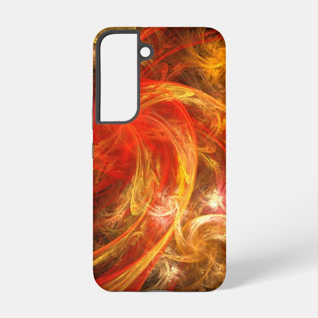 Firestorm Nova Abstract Art Samsung Galaxy S22 Case (Back)