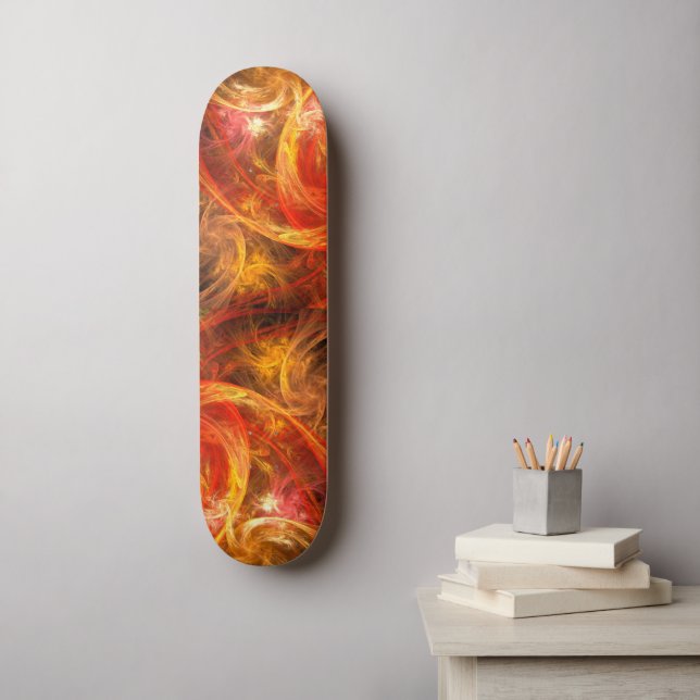 Firestorm Nova Abstract Art Skateboard (Wall Art)