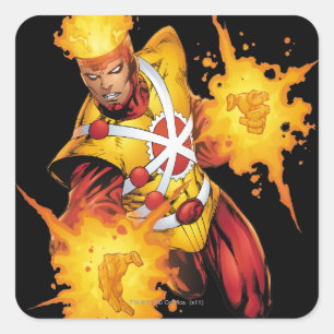 Firestorm Punch Square Sticker