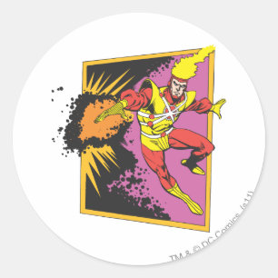 Firestorm Strikes Classic Round Sticker