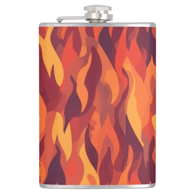 Firestorm Tumbler Hip Flask (Front)