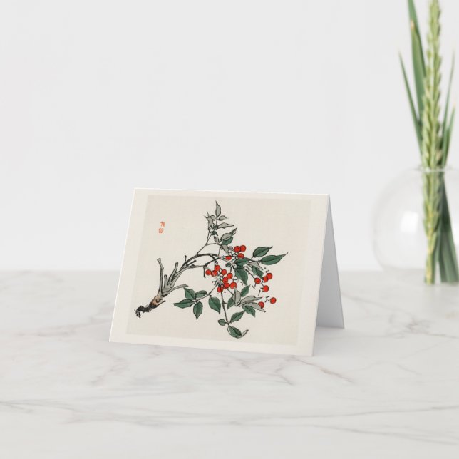 Firethorns traditional Japanese Card (Front)