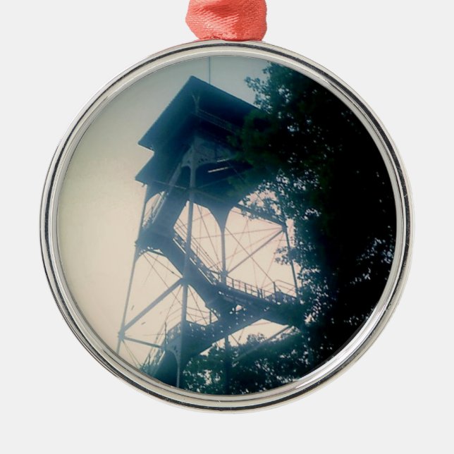 Firetower at the Grand Canyon Metal Tree Decoration (Front)
