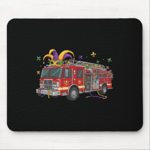 Firetruck Alligator Crocodile Mardi Gras Boys Mens Mouse Mat
