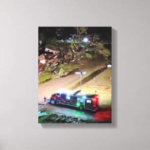 Firetruck canvas print