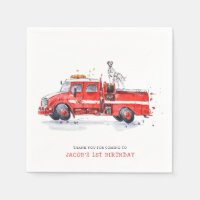 Firetruck & Dalmatian | Firefighter Kids Birthday