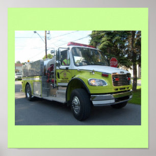Firetruck Design Poster