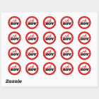 Firetruck Oh Boy Baby Shower Party Stickers