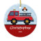 Firetruck Personalised Boy Christmas Ornament