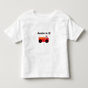 "Firetruck" Personalised Toddler T-Shirt