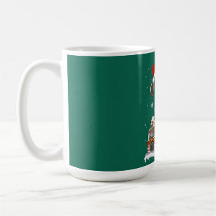 Firetruck Santa Sleigh Fireman Christmas Firefight Coffee Mug