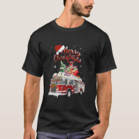 Firetruck Santa Sleigh Fireman Christmas Firefight