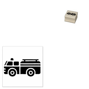 Firetruck Silhouette Stamp